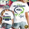 Seattle Seahawks NFL Jeep Girl Women's White Shirt
