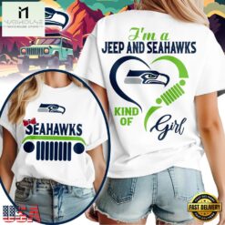Seattle Seahawks NFL Jeep Girl Women's White Shirt