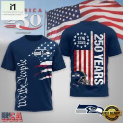 Seattle Seahawks NFL We The People USA 250th Anniversary All Over Print Shirt