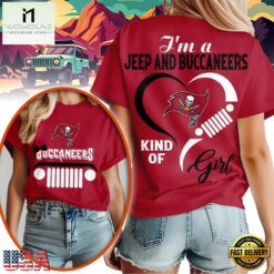 Tampa Bay Buccaneers NFL Jeep Girl Women's T Shirt-Red