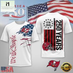 Tampa Bay Buccaneers NFL We The People USA 250th Anniversary White T Shirt