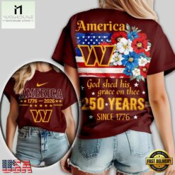 Washington Commanders NFL America The Beautiful 250 Years 3D Shirt