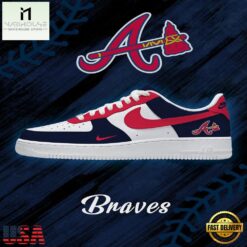 Atlanta Baseball Nike Air Force 1 Sneakers Shoes