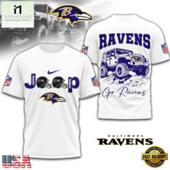 Baltimore Ravens NFL Premium NFL Jeep 3D Shirt