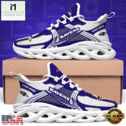 Baltimore Ravens Personalized Clunky Sneaker Max Soul Shoes