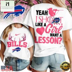 Buffalo Bills Premium NFL Shoot Like A Girl Women 3D Shirt