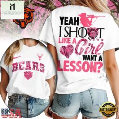Chicago Bears Premium NFL Shoot Like A Girl Women T-Shirt
