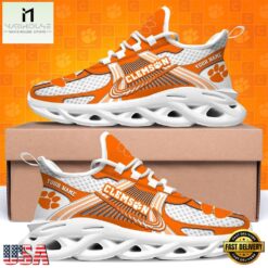 Clemson Tigers Personalized Clunky Sneaker Max Soul Shoes