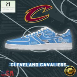 Cleveland Basketball Limited NBA Nike Air Force 1 Shoes Running Sneakers