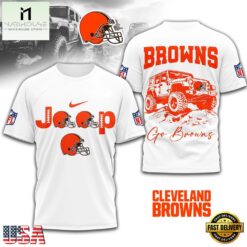 Cleveland Browns NFL Premium NFL Jeep 3D Shirt