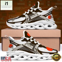 Cleveland Browns Personalized Clunky Sneaker Max Soul Shoes