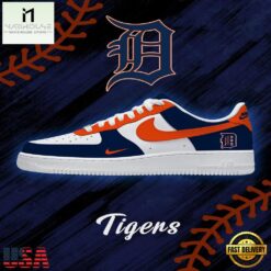 Detroit Baseball Nike Air Force 1 Sneakers Shoes