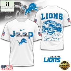 Detroit Lions NFL Premium NFL Jeep 3D Shirt