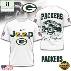 Green Bay Packers NFL Premium NFL Jeep 3D Shirt