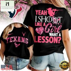 Houston Texans Premium NFL Shoot Like A Girl Women Shirt