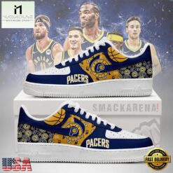 Indiana Pacers NBA Nike Air Force 1 Low Top Shoes