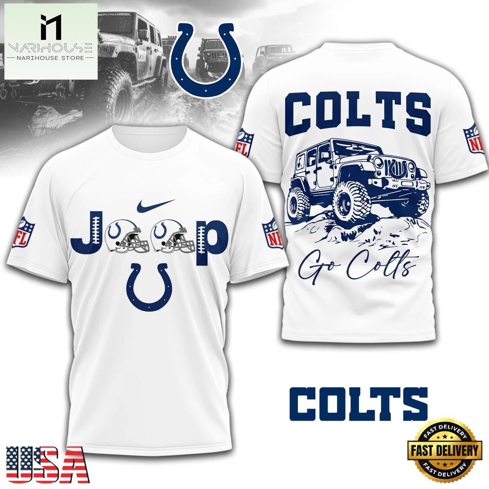Indianapolis Colts NFL Premium NFL Jeep 3D Shirt Indianapolis Colts NFL Premium NFL Jeep 3D Shirt