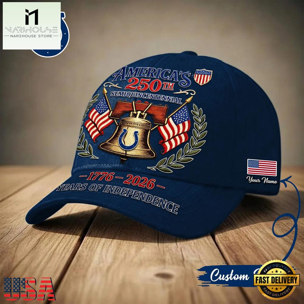NFL Indianapolis Colts US 250Th Anniversary Custom Name Classic Cap Hat NFL Indianapolis Colts US 250Th Anniversary Custom Name Classic Cap Hat