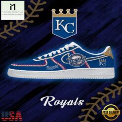 Kansas City Baseball Limited Edition Nike Air Force 1 Sneakers Shoes