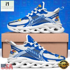 Kansas Jayhawks Personalized Clunky Sneaker Max Soul Shoes