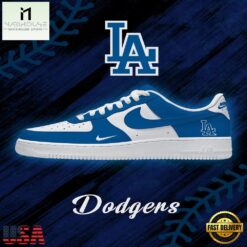 Los Angeles Baseball Nike Air Force 1 Sneakers Shoes