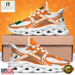 Miami Hurricanes Personalized Clunky Sneaker Max Soul Shoes