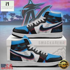 Miami Marlins MLB Trending Sneakers Air Jordan 1 High Top Shoes