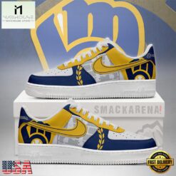 Milwaukee Brewers MLB Trending Sneakers Air Force 1 Low Top Shoes