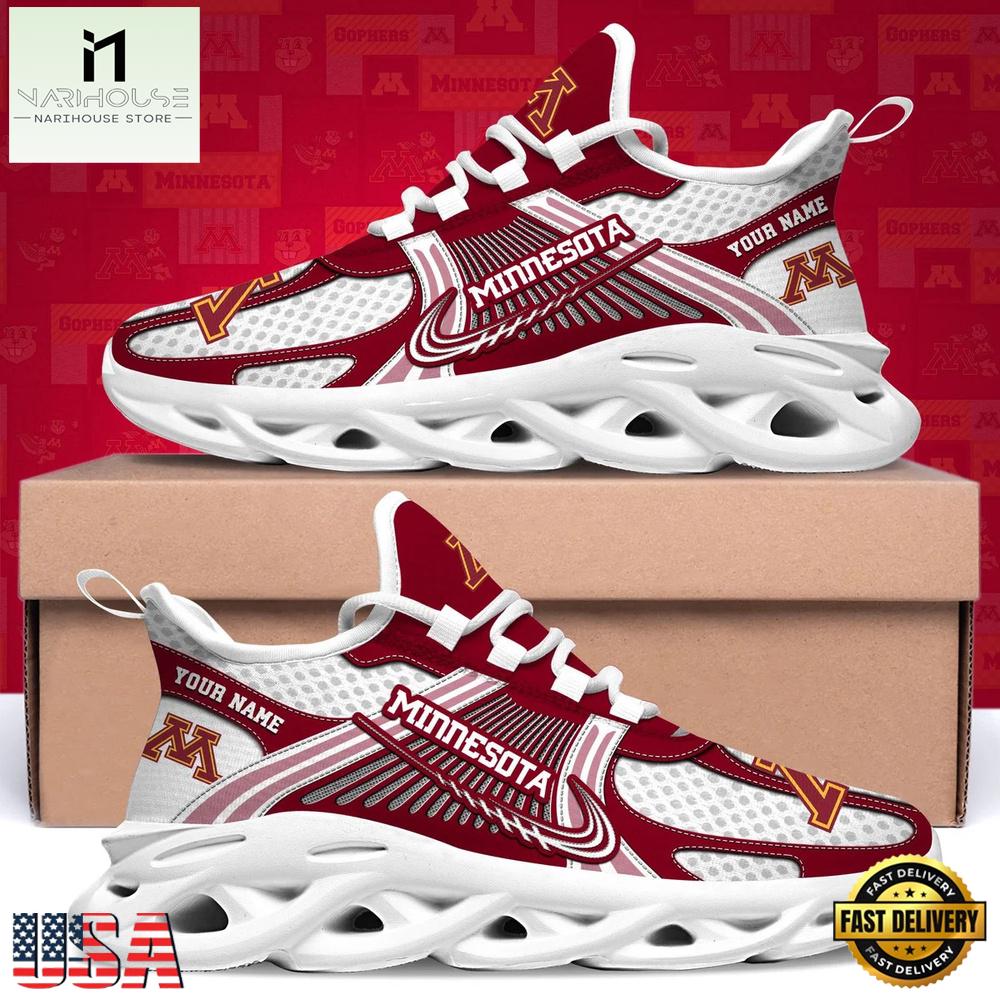 Minnesota Golden Gophers Custom Name Special Edition Max Soul Shoes Minnesota Golden Gophers Custom Name Special Edition Max Soul Shoes