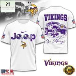 Minnesota Vikings NFL Premium NFL Jeep 3D Shirt