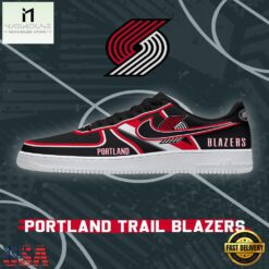 NBA Portland Trail Basketball Limited Edition 2026 Version Air Force 1 Sneakers Shoes