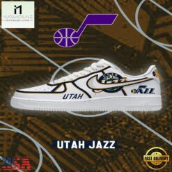 NBA Utah Basketball Limited Edition 2026 Version Air Force 1 Sneakers Shoes