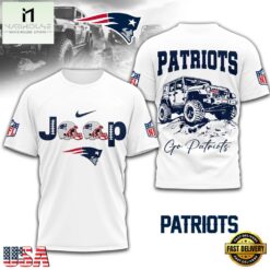 New England Patriots NFL Premium NFL Jeep 3D Shirt