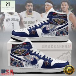 New Orleans Pelicans NBA Nike Air Jordan 1 Sneakers Shoes
