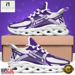 Northwestern Wildcats Personalized Clunky Sneaker Max Soul Shoes