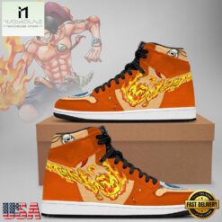 One Piece Ace Limited Edition Nike Air Jordan 1 Sneakers Shoes