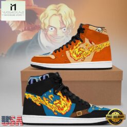 One Piece Ace&amp Sabo Limited Edition Nike Air Jordan 1 Sneakers Shoes