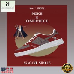 One Piece Akagami Shanks Nike Air Force 1 Sneakers Fan Shoes