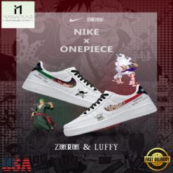One Piece Luffy &amp Zoro Nike Air Force 1 Sneakers Fan Shoes