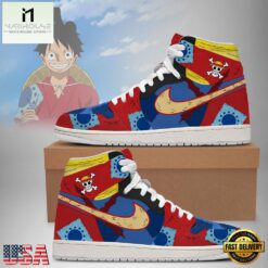 One Piece Luffy Wano Limited Edition Nike Air Jordan 1 Sneakers Shoes