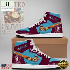 One Piece Wanted Franky Limited Edition Nike Air Jordan 1 Sneakers Shoes