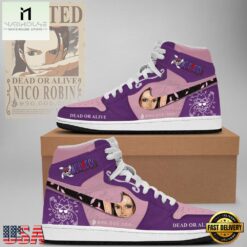 One Piece Wanted Robin Limited Edition Nike Air Jordan 1 Sneakers Shoes