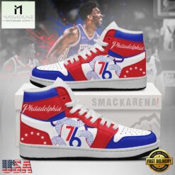 Philadelphia 76ers NBA Nike Air Jordan 1 Sneakers Shoes Version