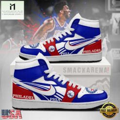 Philadelphia 76ers NBA Nike Air Jordan 1 Sneakers Shoes Version