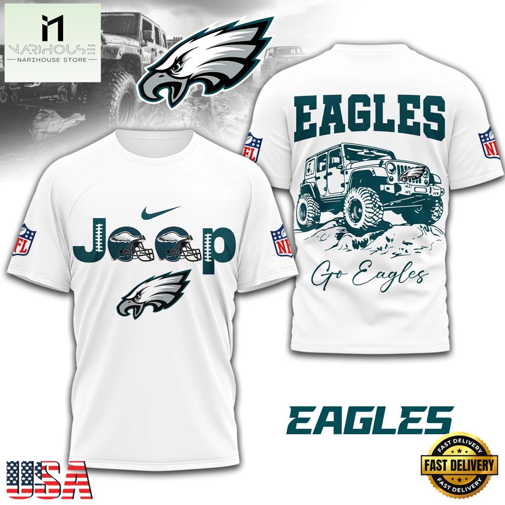 Philadelphia Eagles NFL Premium NFL Jeep 3D Shirt Philadelphia Eagles NFL Premium NFL Jeep 3D Shirt