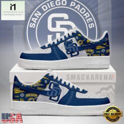 San Diego Padres MLB Unique Sports Air Force 1 Low Top Shoes Running Sneakers