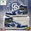 San Diego Padres MLB Unique Sports Air Jordan 1 High Top Shoes Running Sneakers