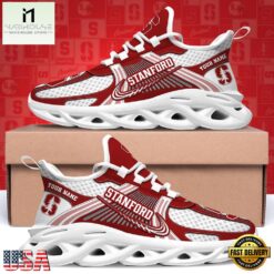 Stanford Cardinal Personalized Clunky Sneaker Max Soul Shoes