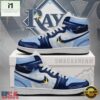Tampa Bay Rays MLB Unique Sports Air Jordan 1 High Top Shoes Running Sneakers