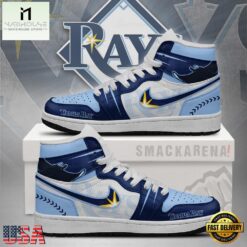 Tampa Bay Rays MLB Unique Sports Air Jordan 1 High Top Shoes Running Sneakers